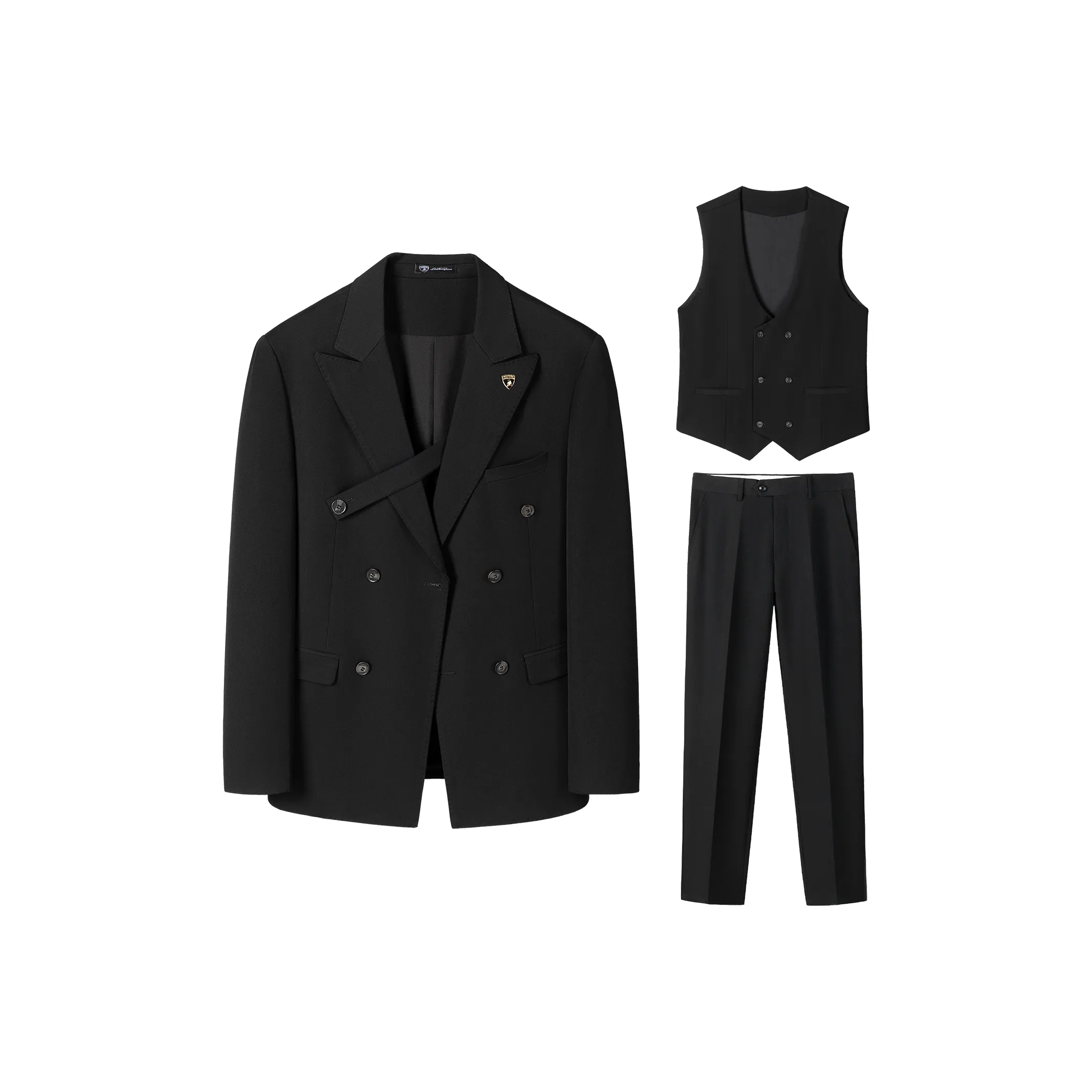 AUTOMOBILI LAMBORGHINI Деловой костюм мужской черный