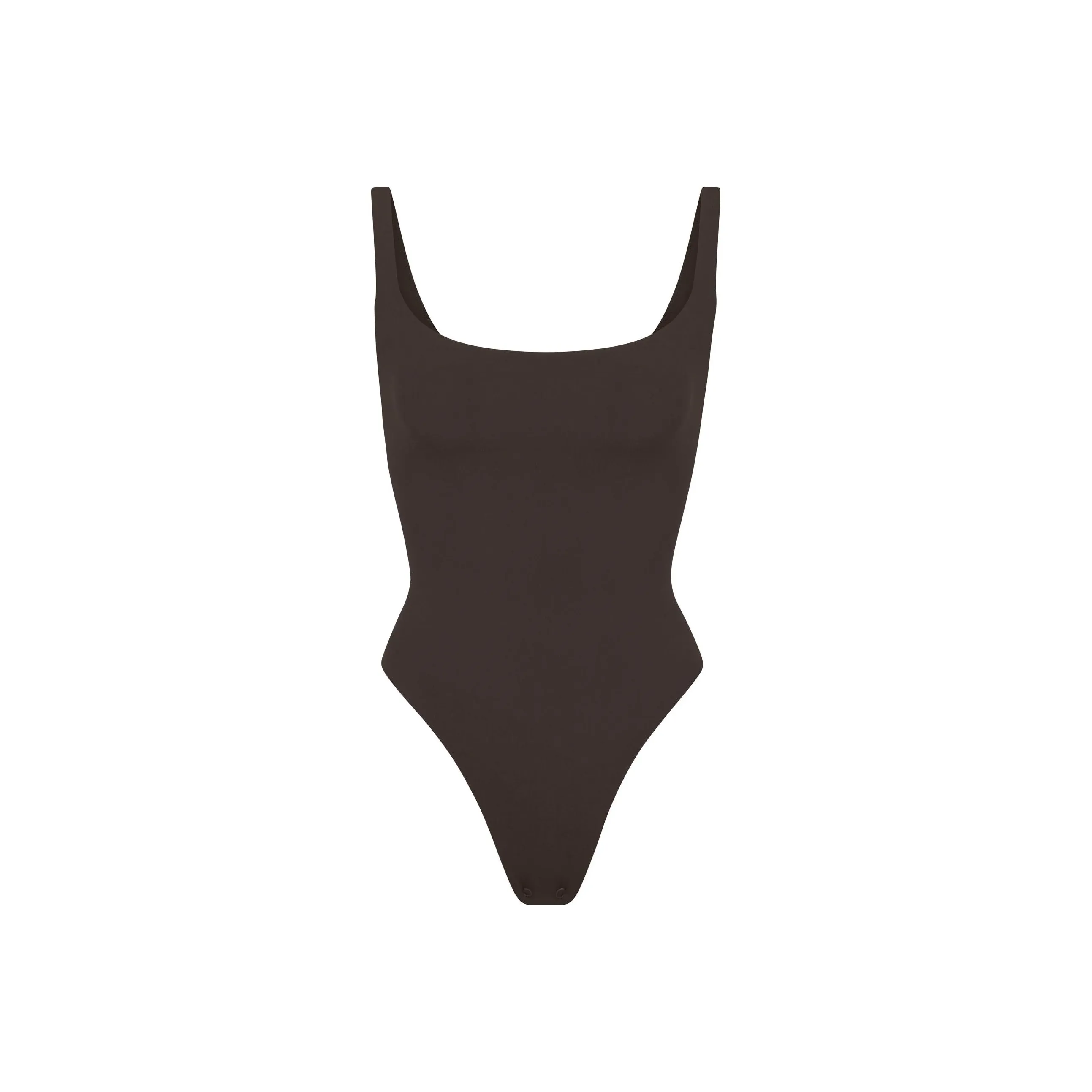SKIMS FITS EVERYBODY SQUARE NECK BODYSUIT Комбинезон Женские Эспрессо Эспрессо Цвет