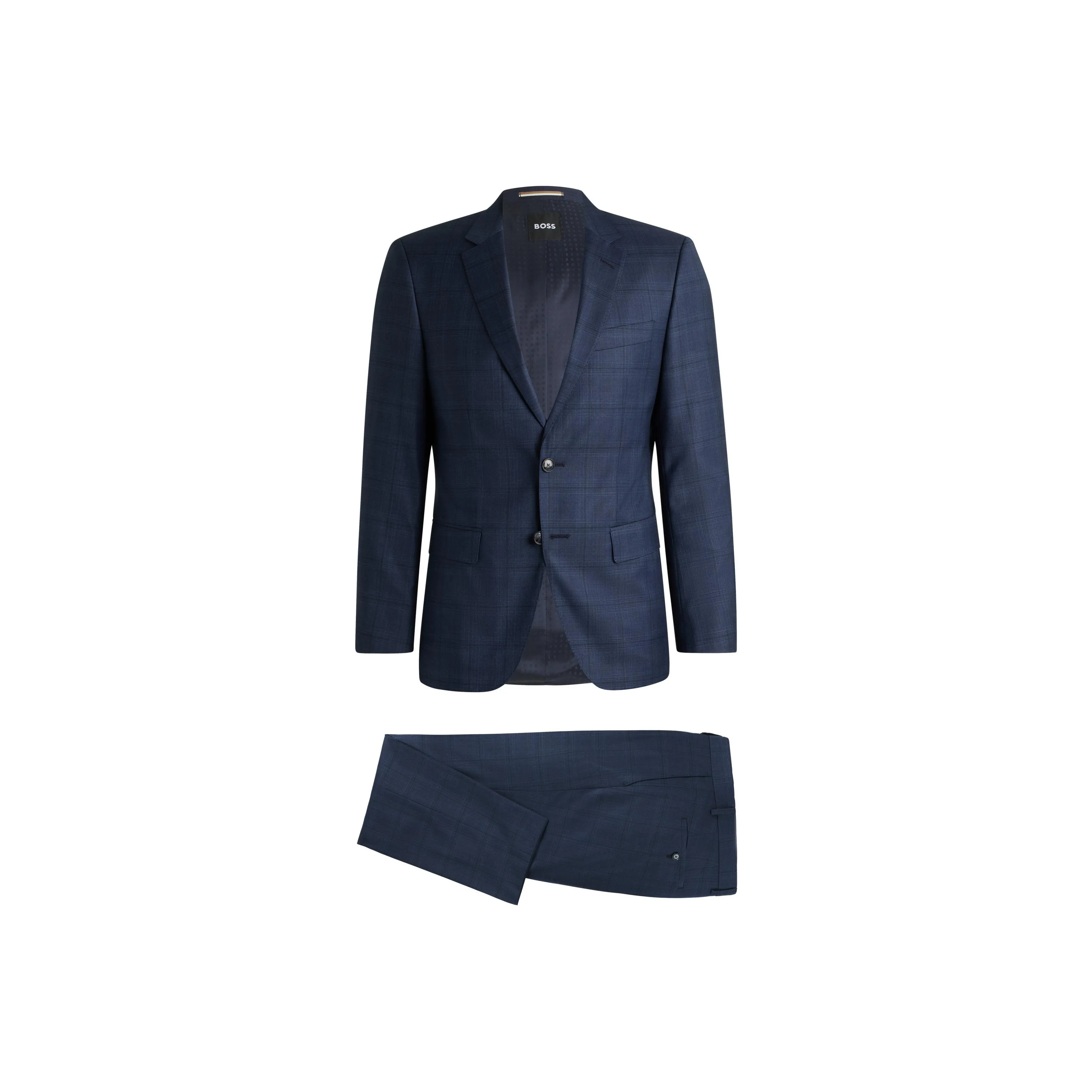 Boss Check pattern Single breasted Suit