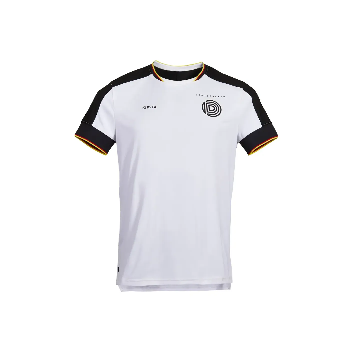 DECATHLON KIPSTA FF500 Soccer Jersey Men's Snow/Black