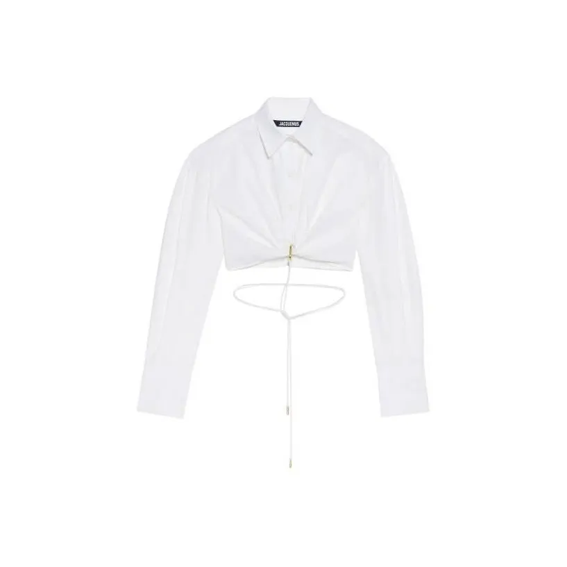 Jacquemus La Chemise Plidao Cropped Shirt