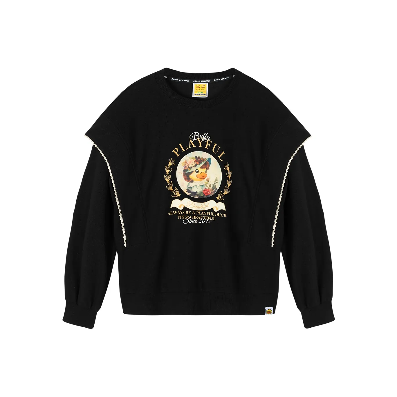 B.Duck Sweatshirt Women's Black