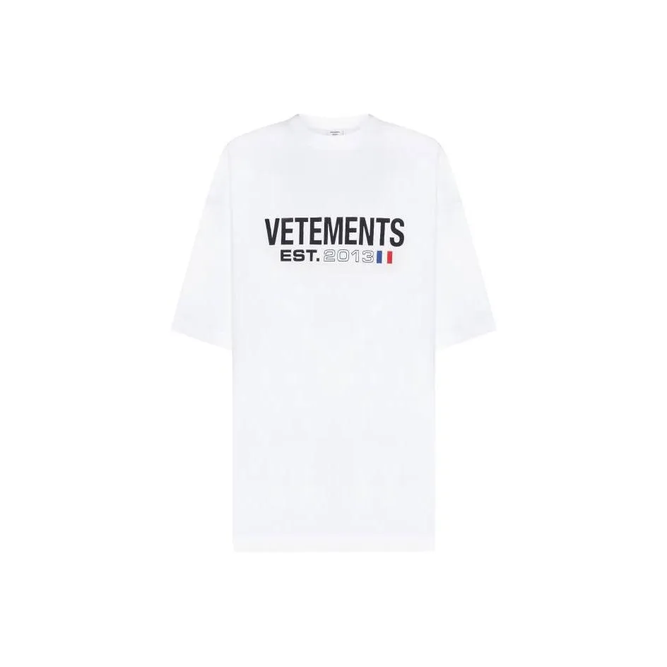 Vetements Logo Printed Oversized T Shirt