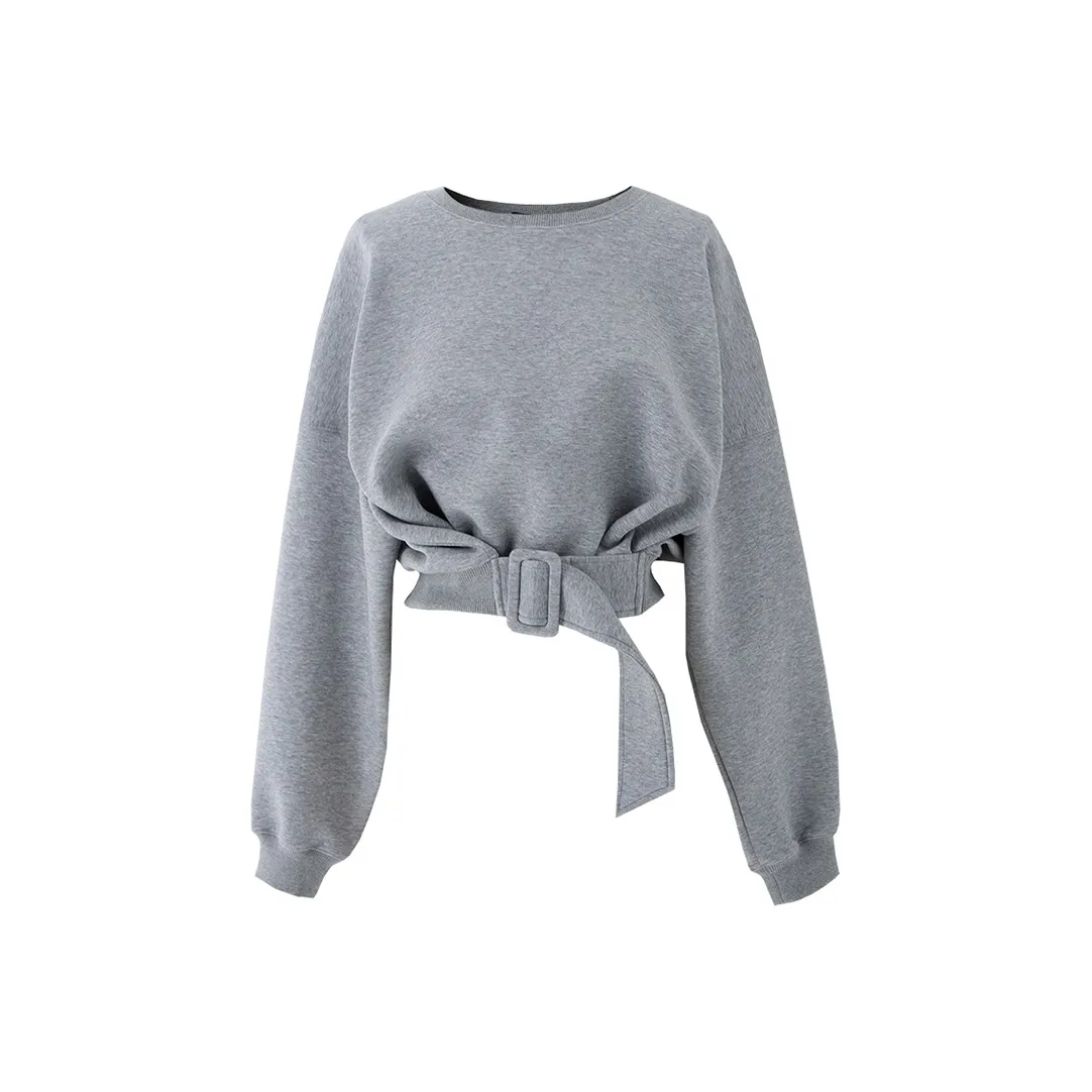 SOON FLOWER Свитшот Весенний Осенний Женский Серый