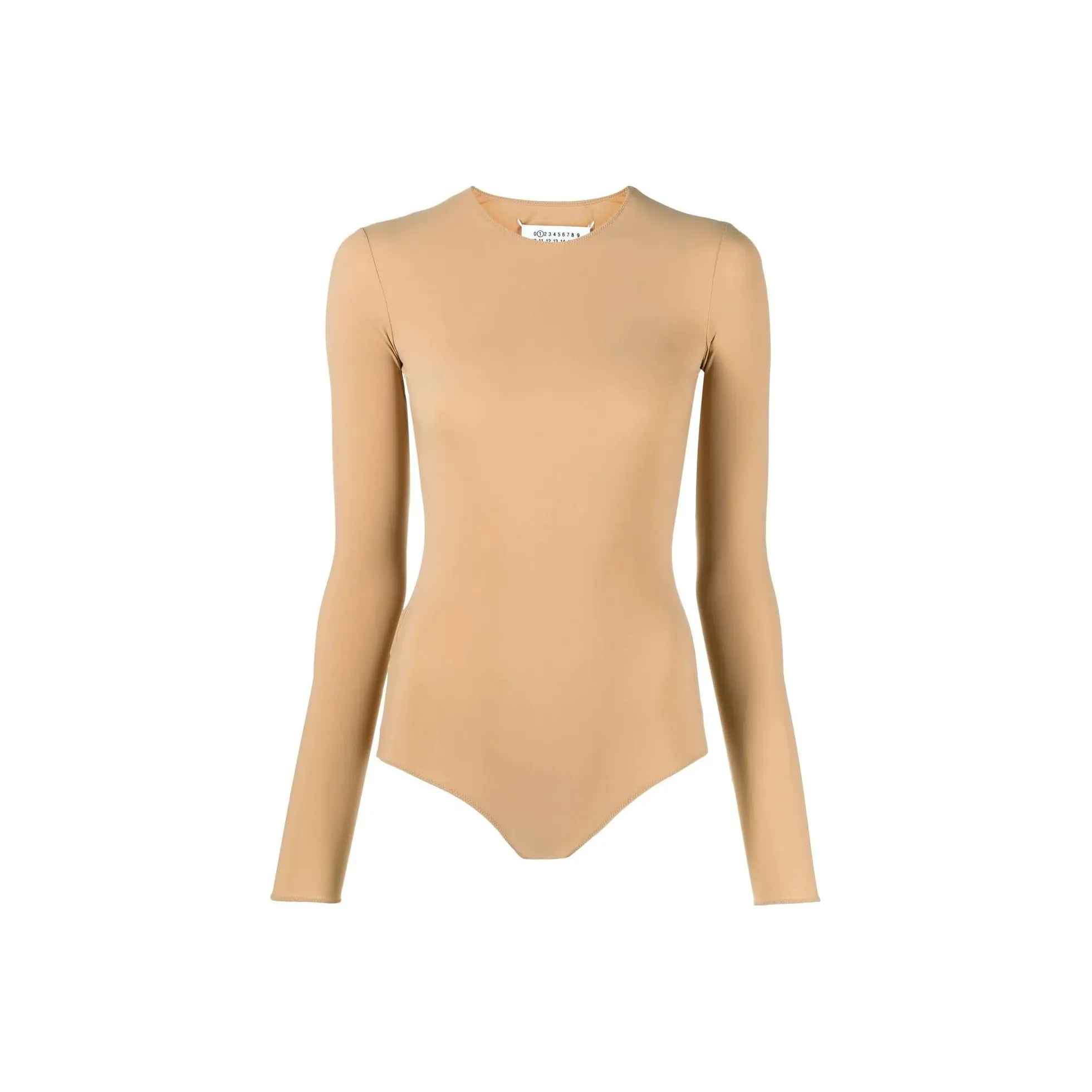 Maison Margiela Half transparent Long sleeved Bodysuit