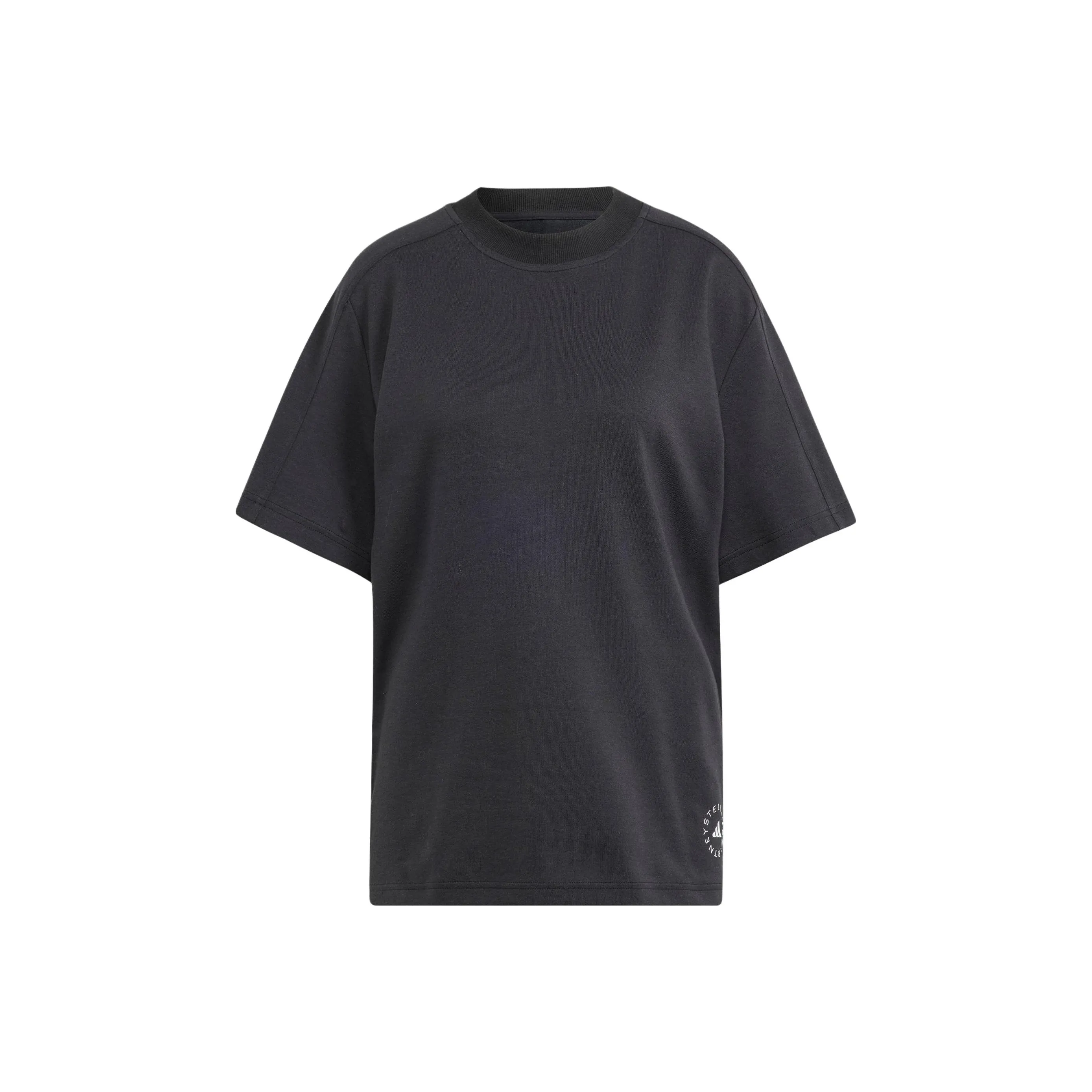 Adidas Рукав с спущенным плечом T-рубашка Женская Черная