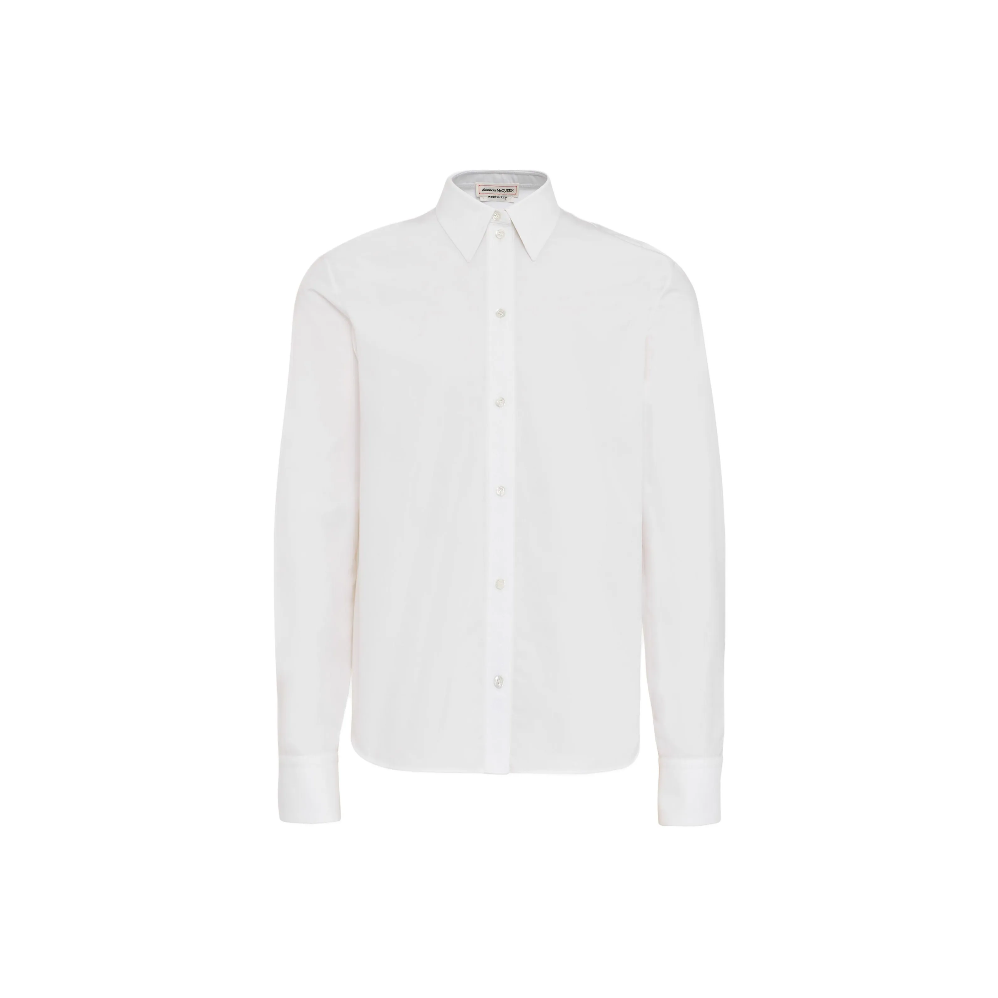 Alexander McQueen Long Sleeved Buttoned Poplin Shirt