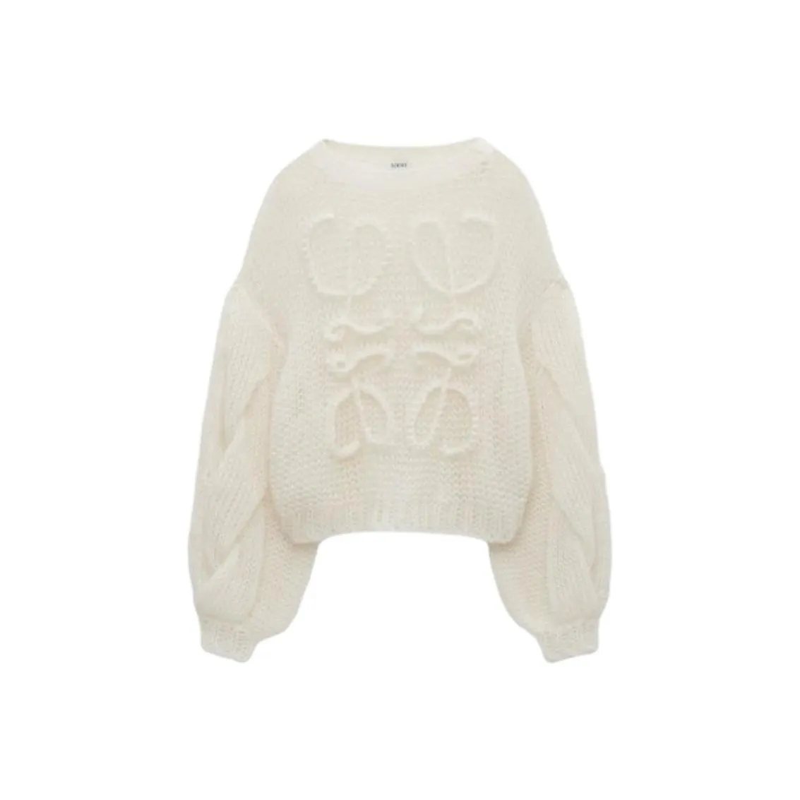 LOEWE Anagram Logo Embroidered Crewneck Oversized Jumper
