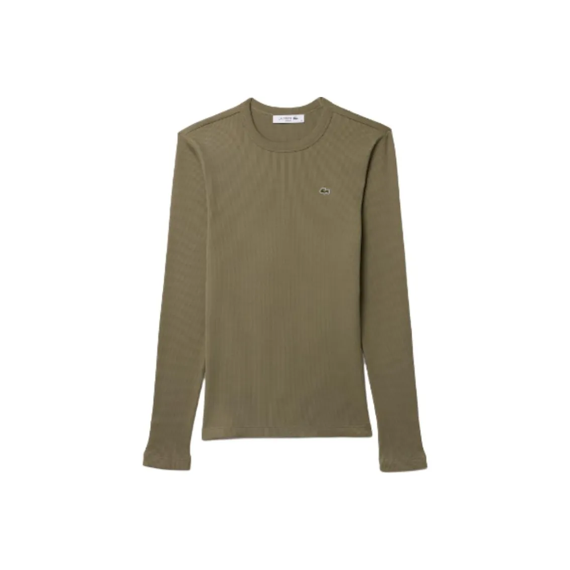 Рубашка T с коллаборацией LACOSTE Женская Хаки Зеленая