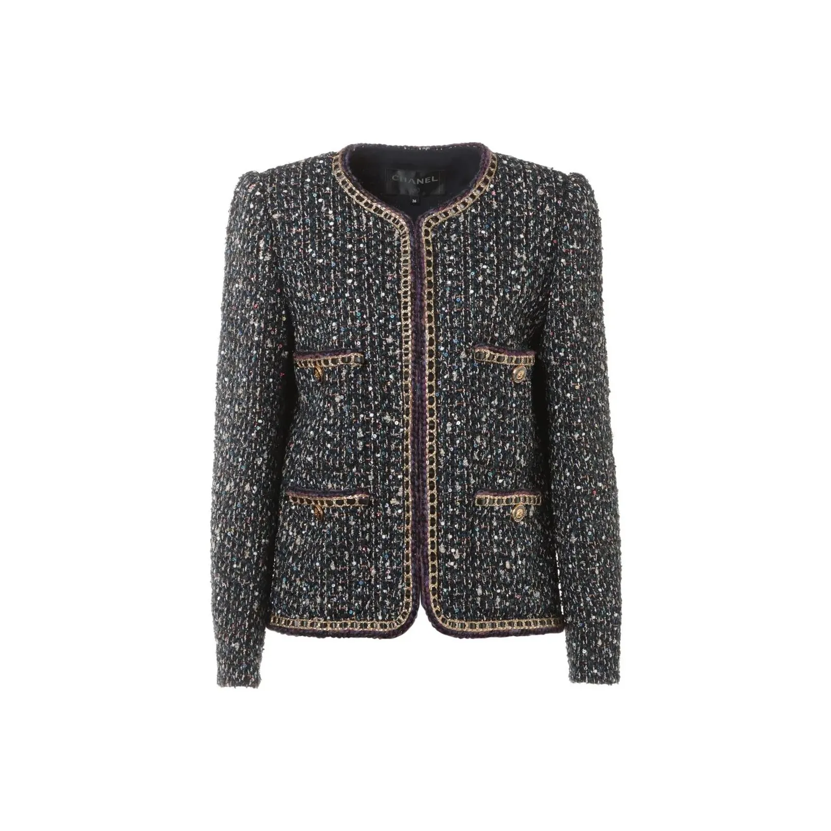 CHANEL Jacket Women's Dark Blue