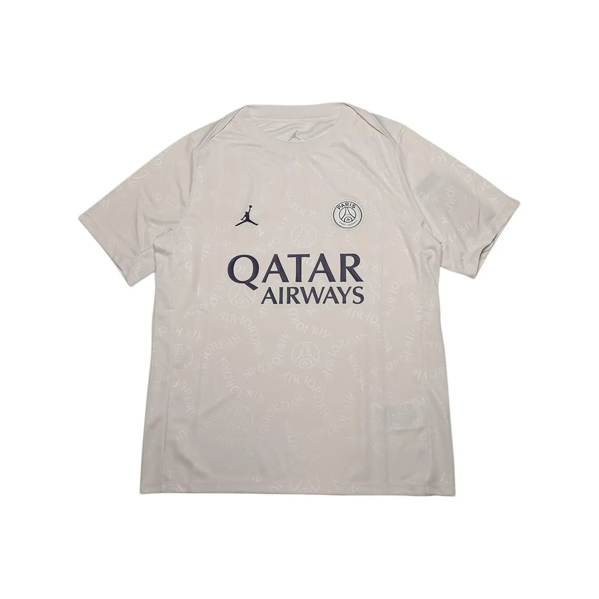 Jordan Paris Saint Germain Предматчевая футболка Dri-FIT Футболка Мужская Бежевая