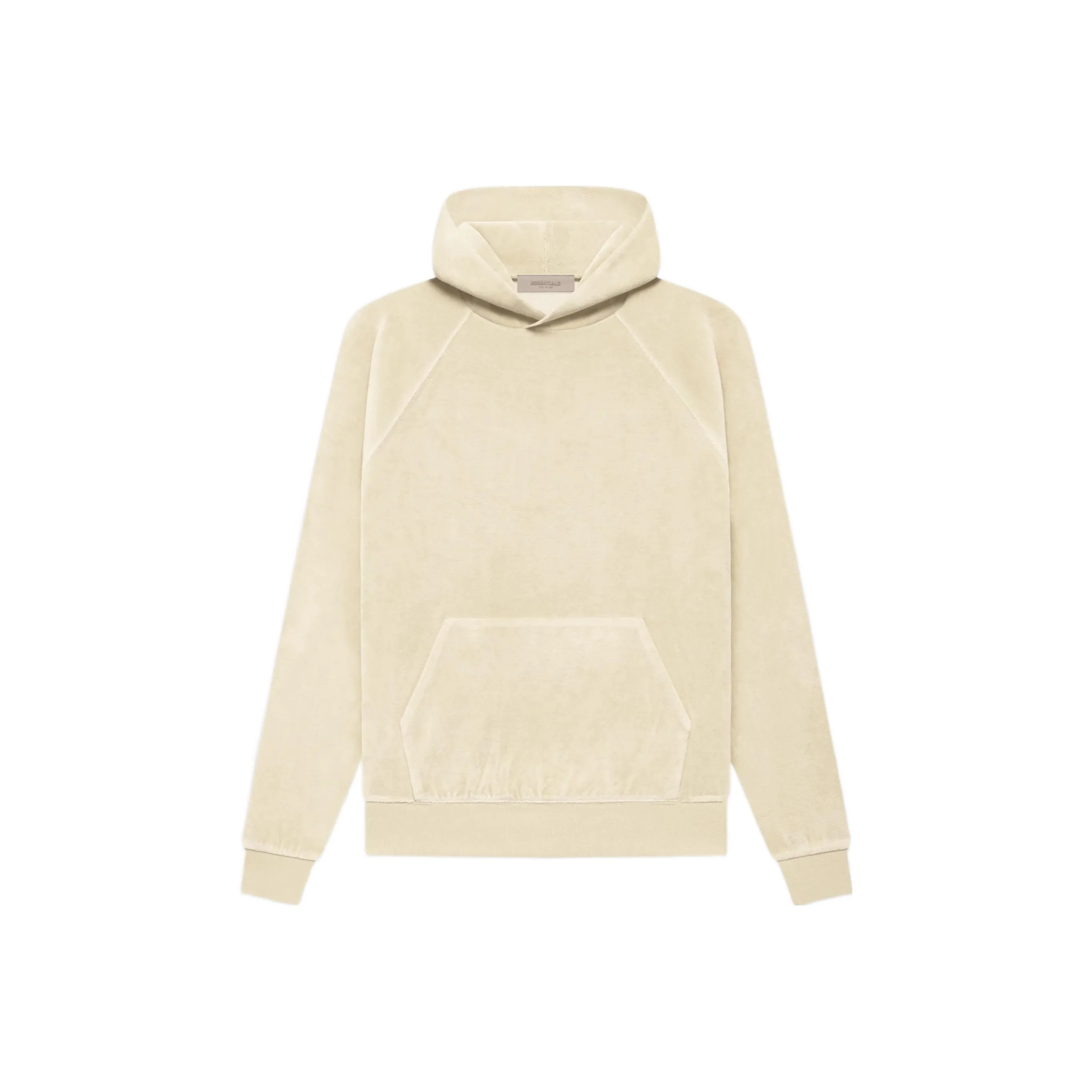Fear Of God Essentials Women's Velour Hoodie Egg Shell