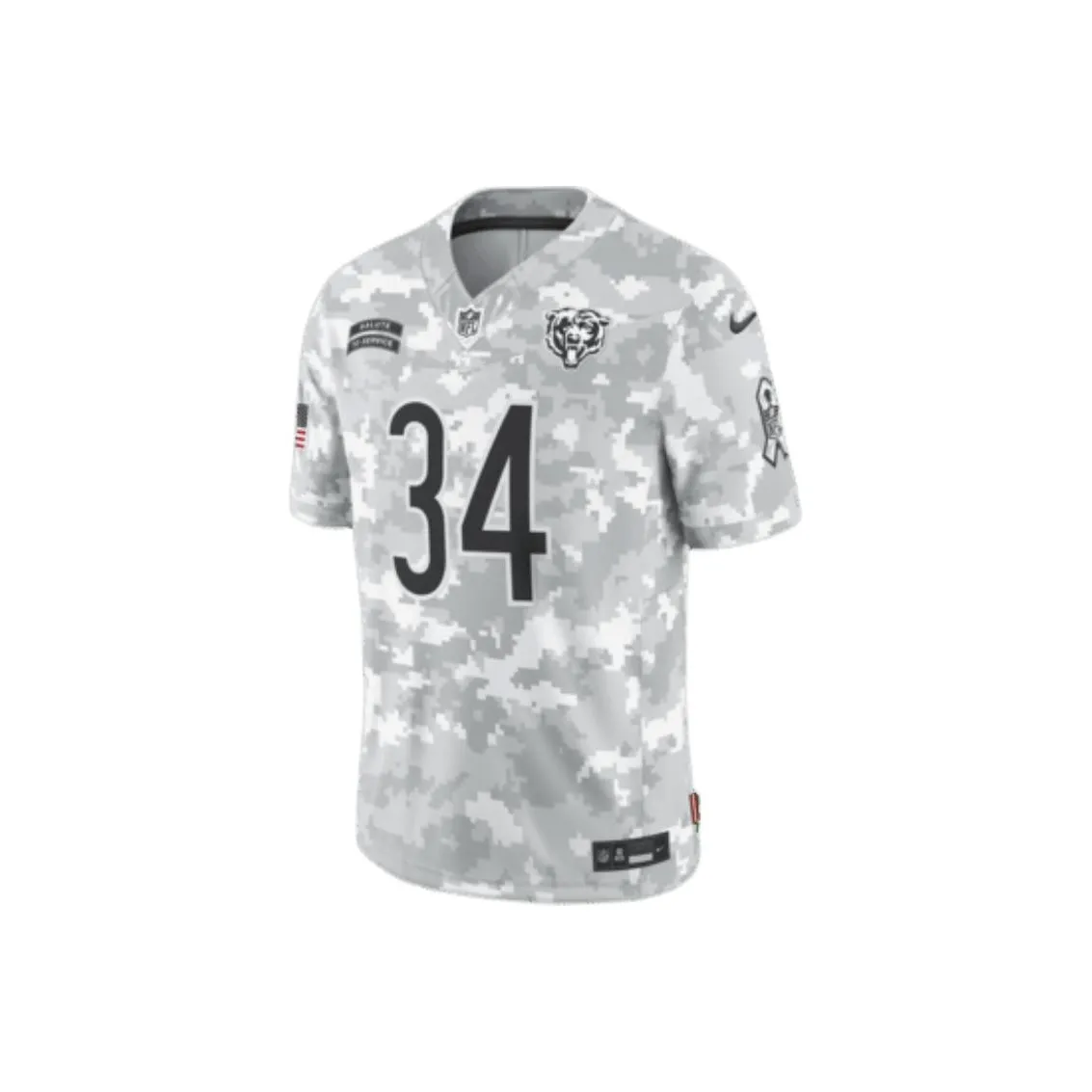 Nike Walter Payton Chicago Bears Salute To Service Men's Nike Dri FIT Nfl Limited Jersey