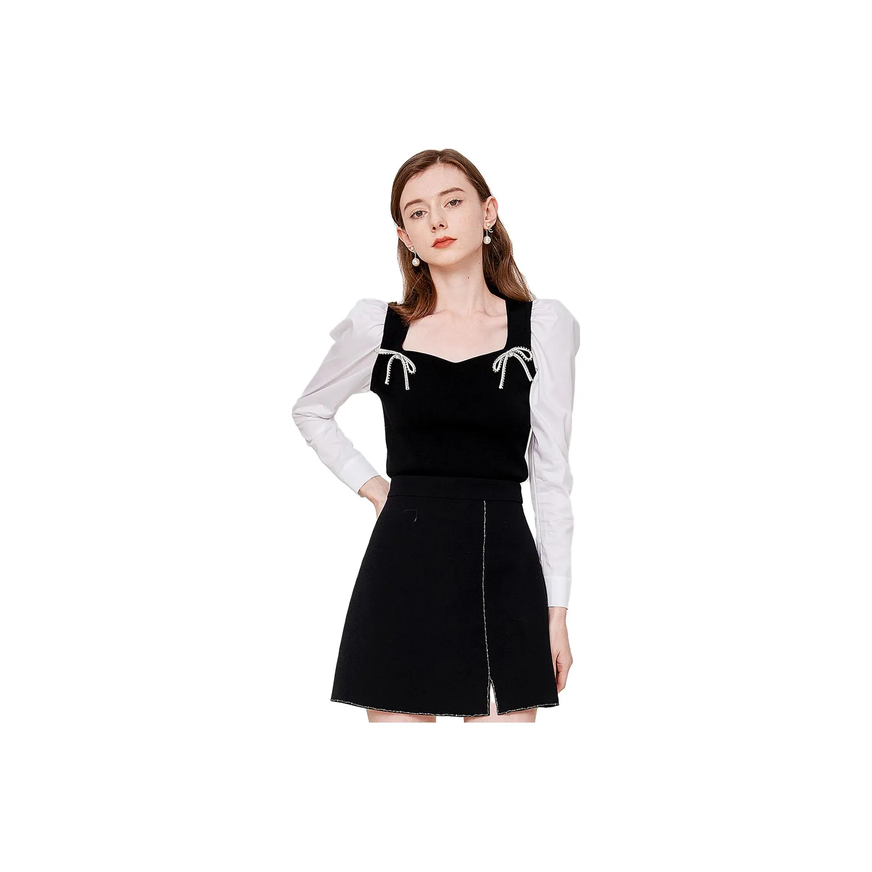 Caroline Черный Женский Трикотаж