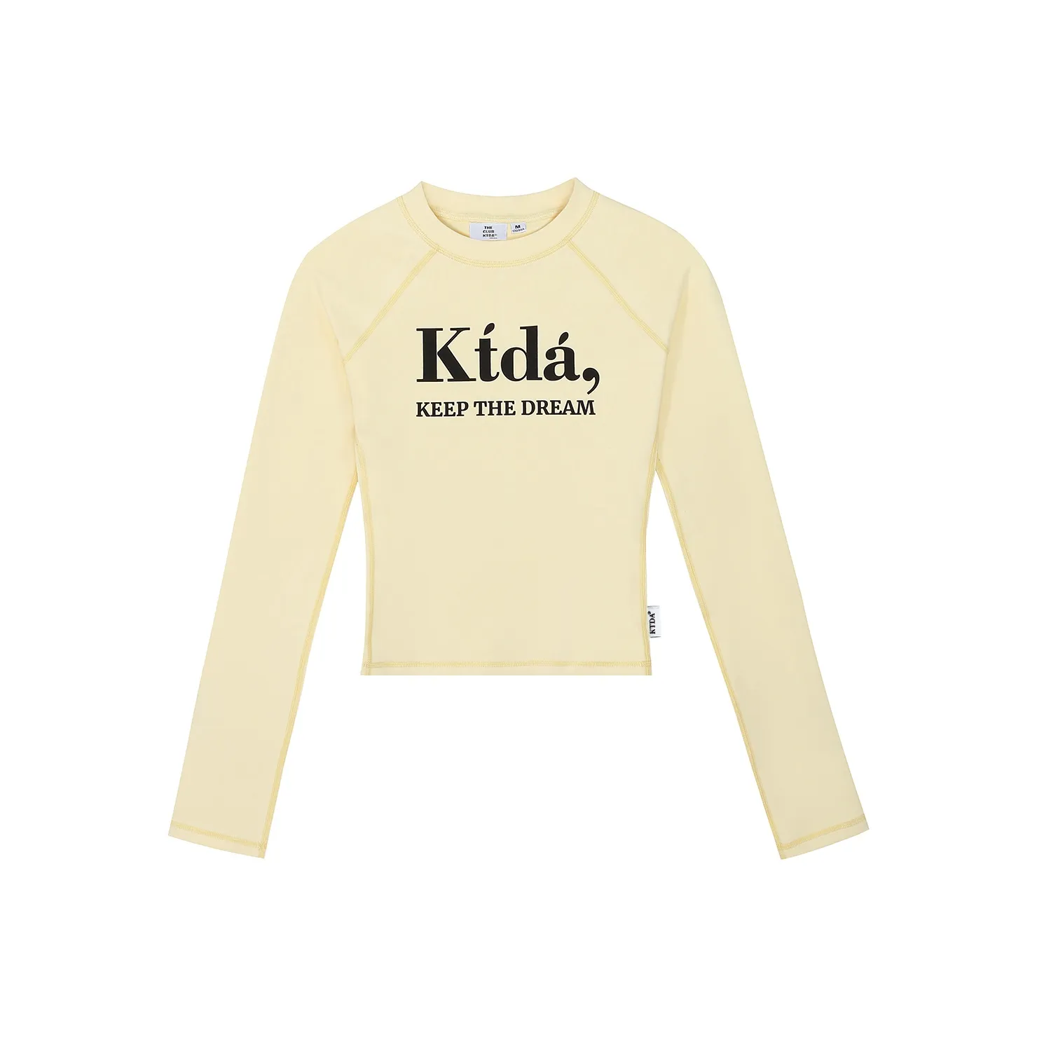 KTDA T-Shirt Женская Светло-Желтая