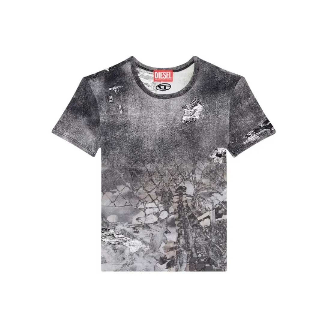 DIESEL Серые Женские Футболки