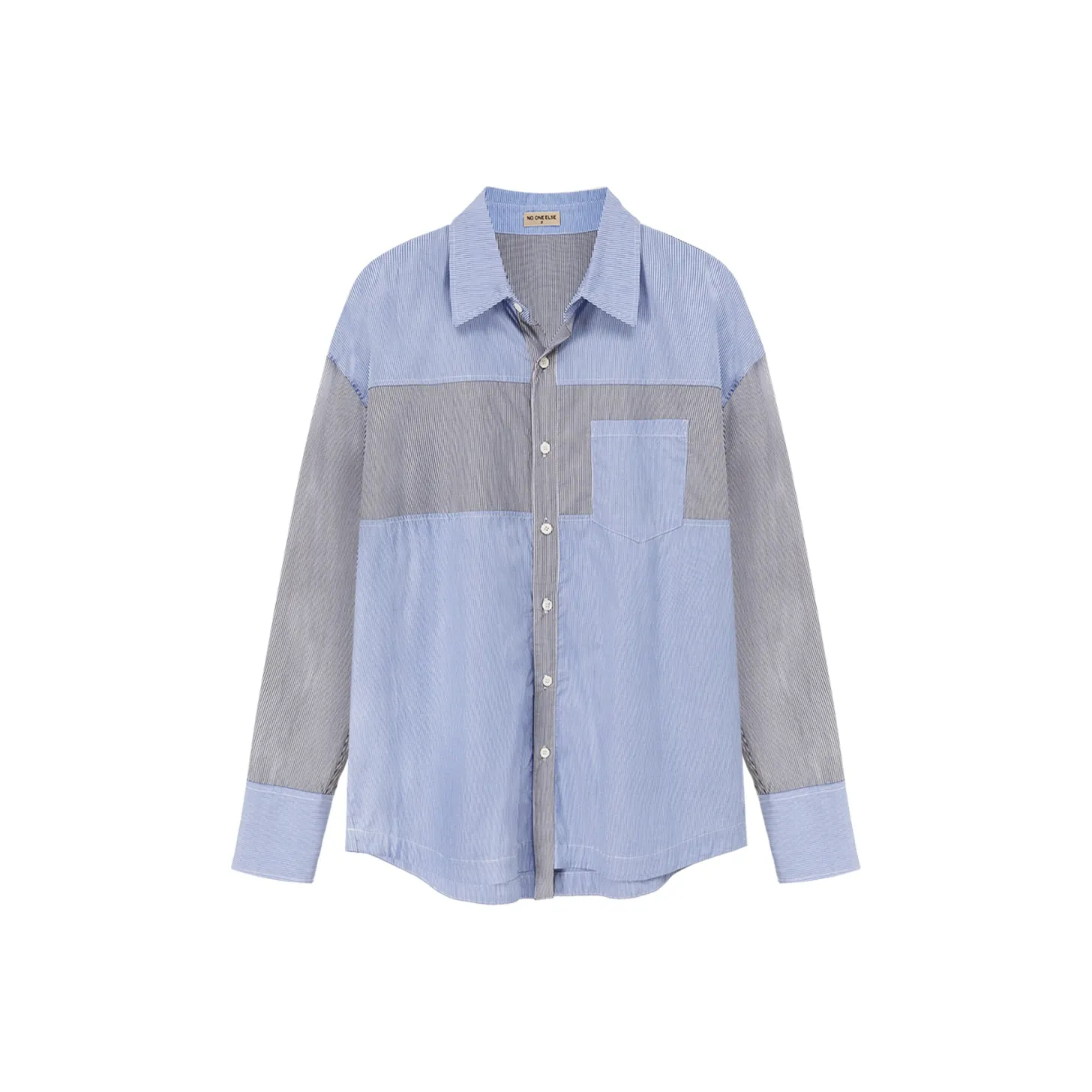 NO ONE ELSE Shirt Unisex Blue Stripes