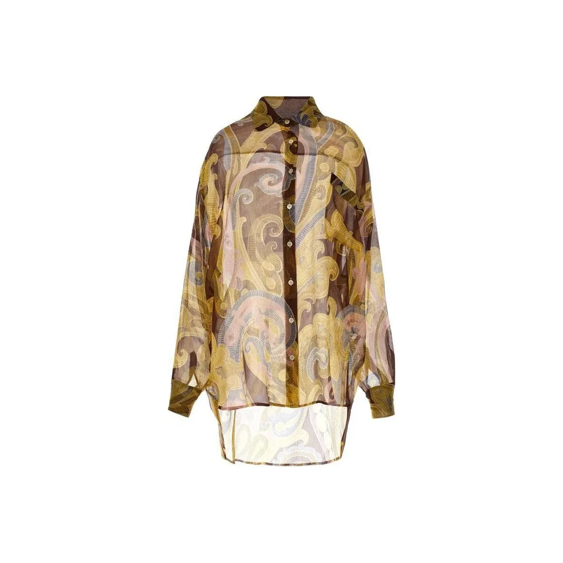 ETRO Printed Semi Sheer Shirt