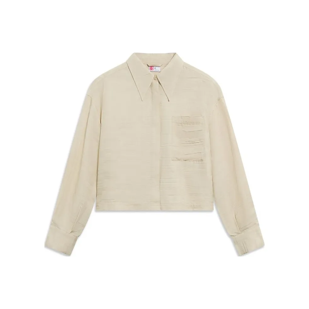 Подкладка Рубашка Женская Светлая Молочно-Коричневая