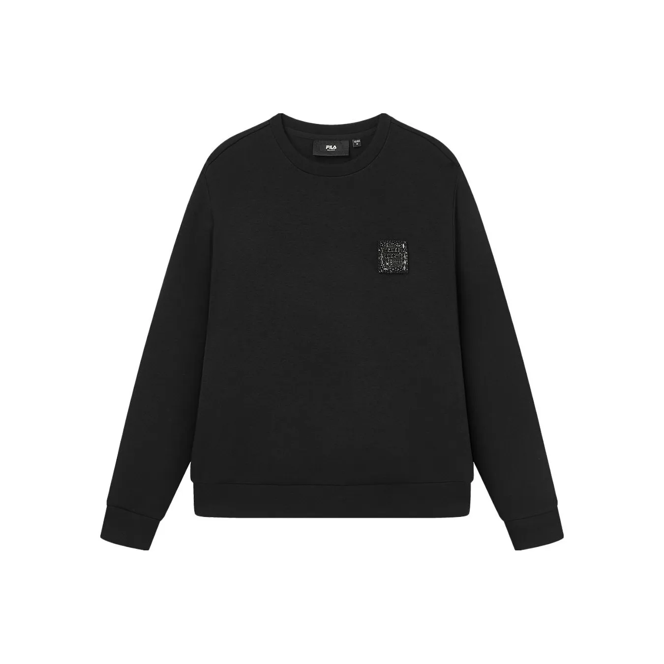 FILA MILANO Italian Luxury Sports Collection Sweatshirt Women's Jet Black