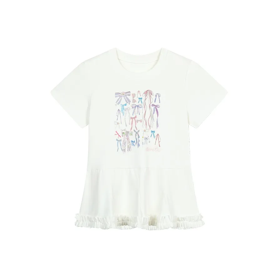 AooRaa Standardная T-рубашка Женская Белая