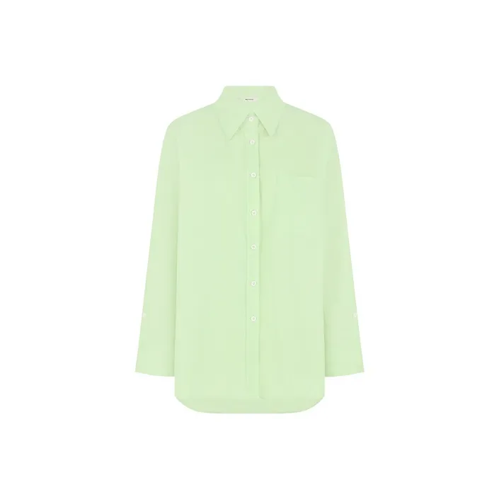 MEIYANG Рубашка Женская Светло-Зеленая