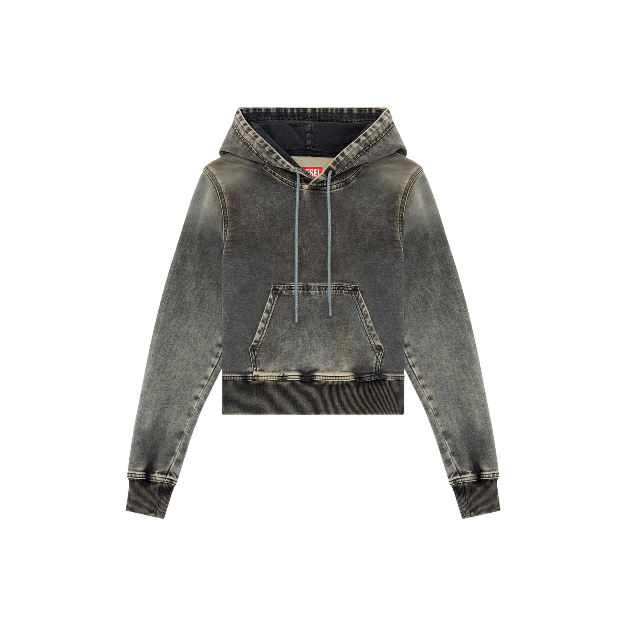 DIESEL Track Denim Толстовка Женская Черная