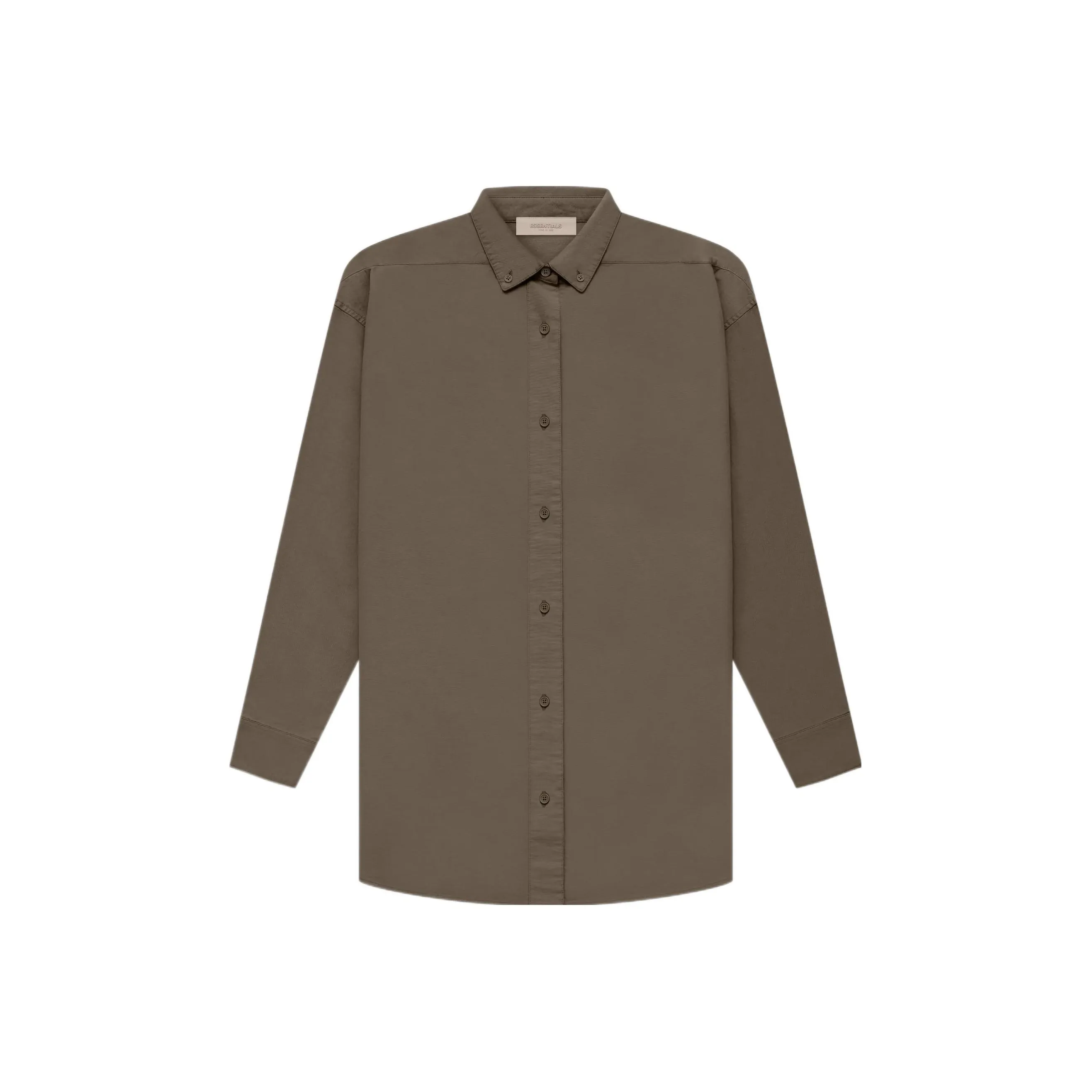 Fear of God Essentials FW22 Рубашка Женская Древесный Кофейный