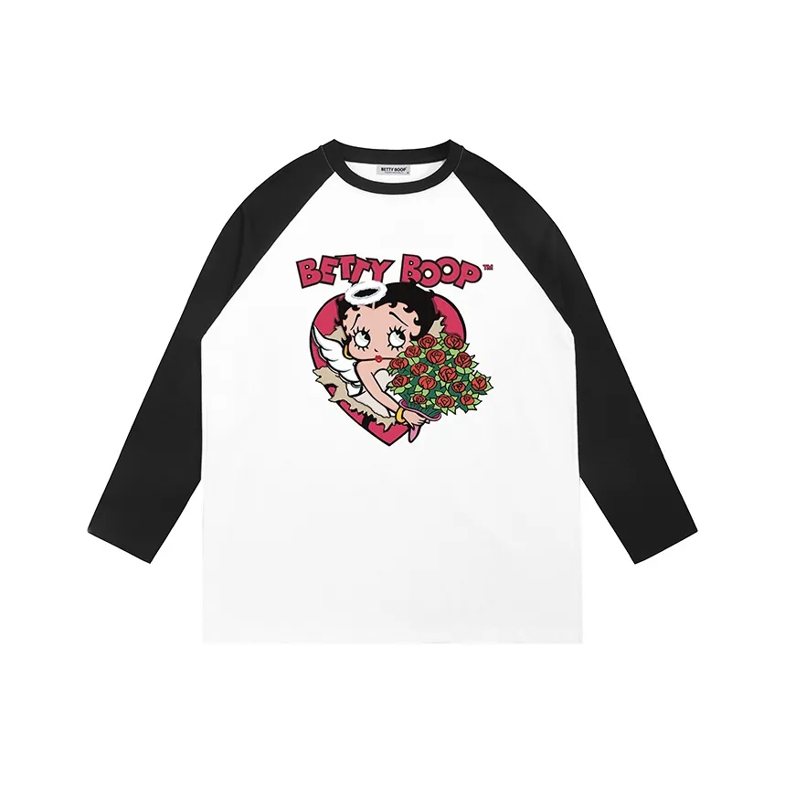 BETTY BOOP T Shirt Women's Black White
