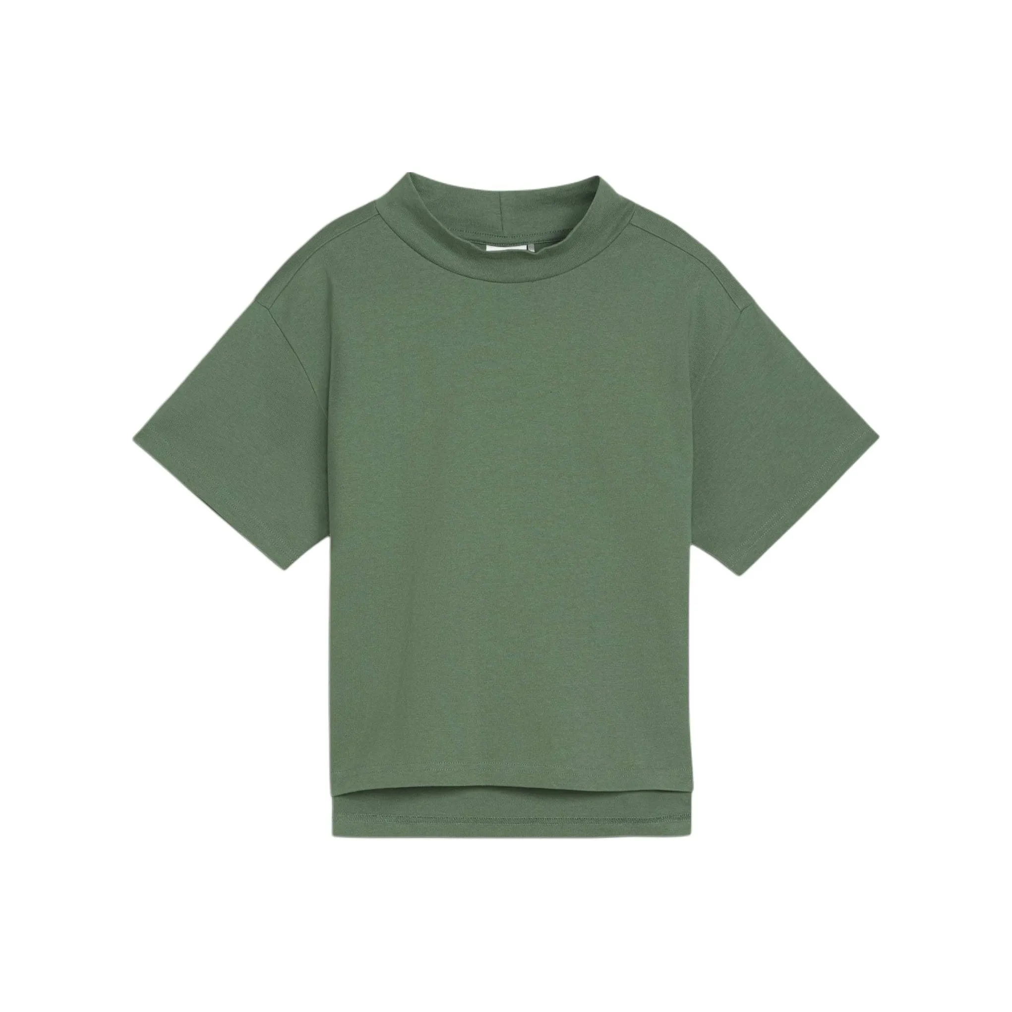 PUMA Drop Shoulder Sleeve T Shirt Women's Dark Forest