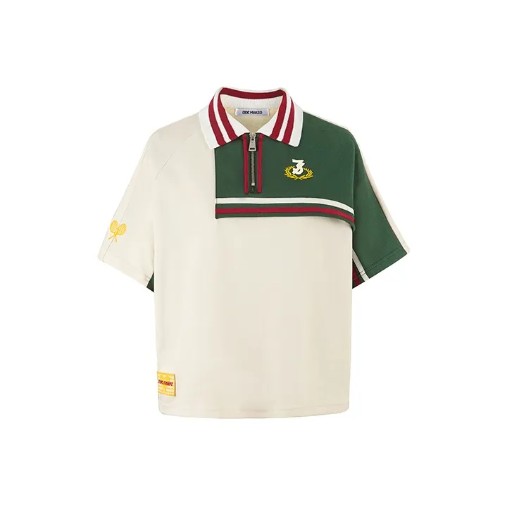 13 DEMARZO Polo Shirts Unisex White