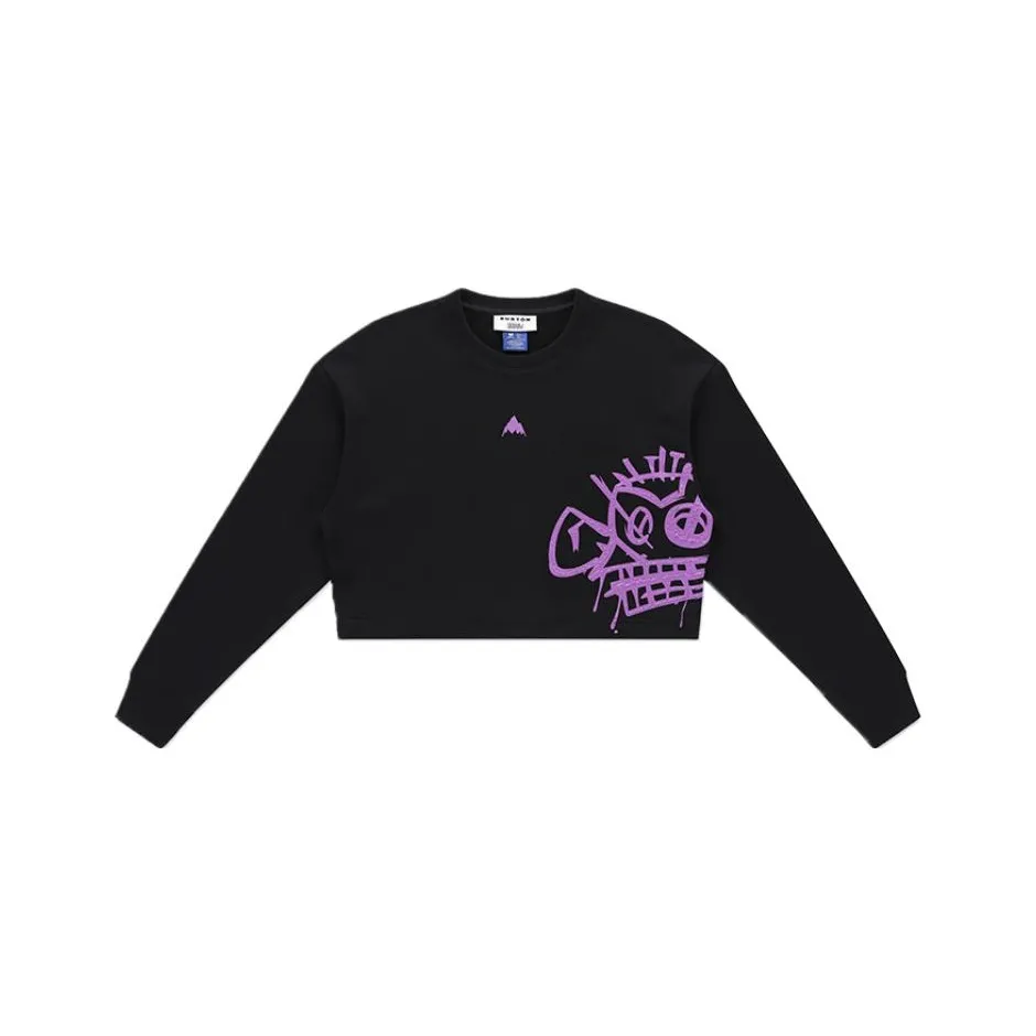 BURTON X LOL Co Бренд Свитшот Женские Черный