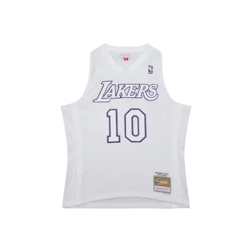 Mitchell Ness Los Angeles Lakers Белая Мужская Баскетбольная Форма