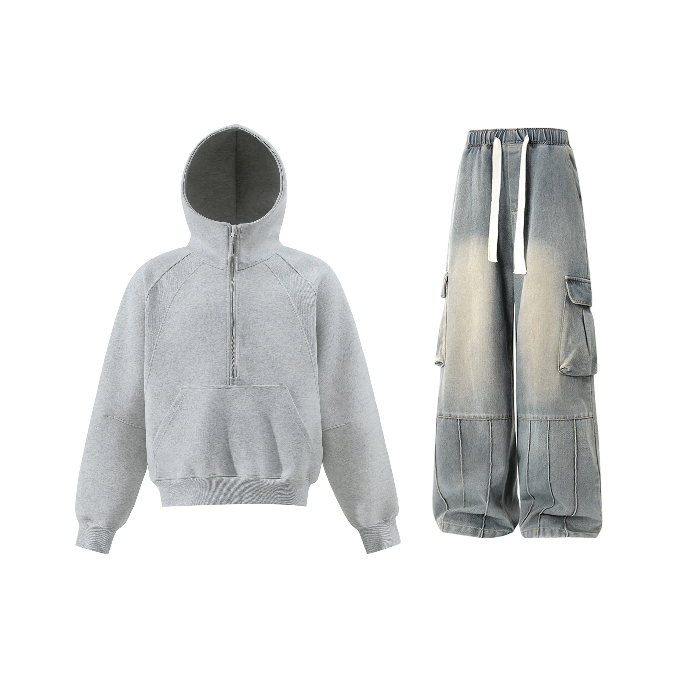 ROSECREED Sweatshirt Set Unisex