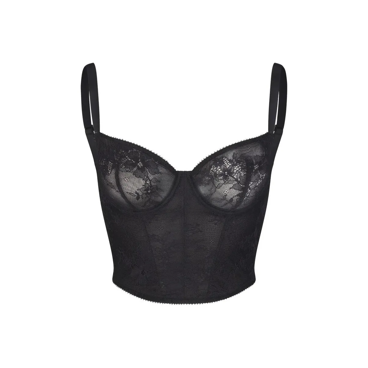 SKIMS Wedding Dress Series ULTRA FINE LACE CORSET Camisole Women's ONYX/Onyx