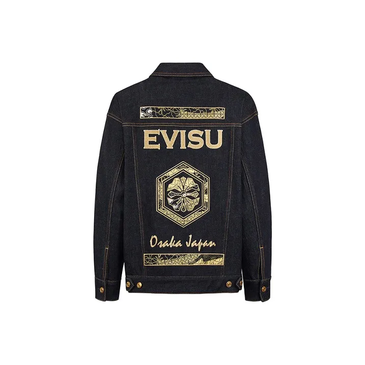 EVISU Куртка Женская Джинсовая Синяя
