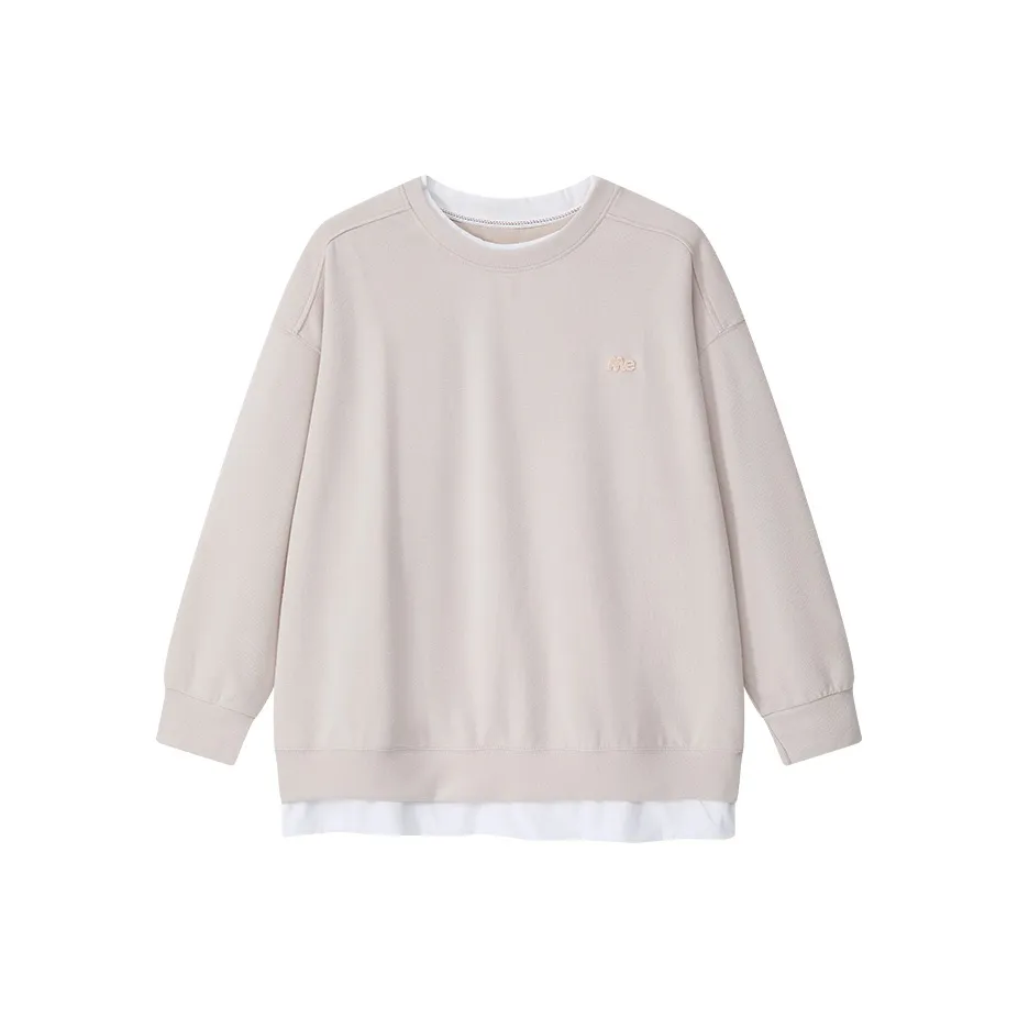 Katie Ermilio Свитшот Весенний Женский Экрю