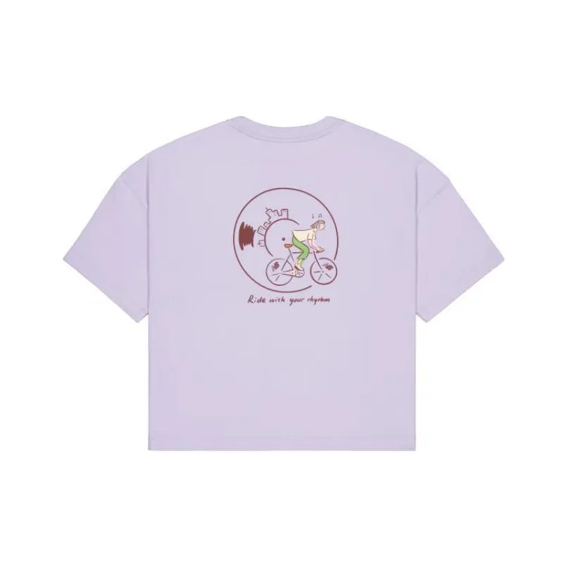 New Balance co-brand New Balance co-brand × PK Co Branded Series Рукав со спущенным плечом T Рубашка Женские Фиолетовый