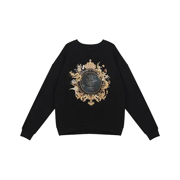 ROSESTUDIOBYGUOPEI Черный Женские Свитшоты