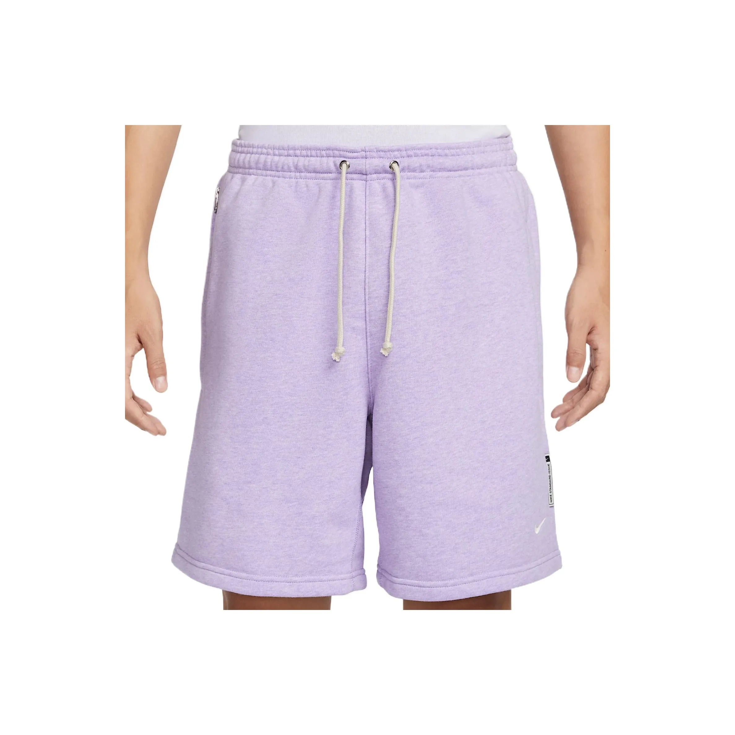 Nike Dri Fit Стандартные Баскетбольные Шорты Мужские Гортензия Фиолетовый Тон Светлый Айвори Белый