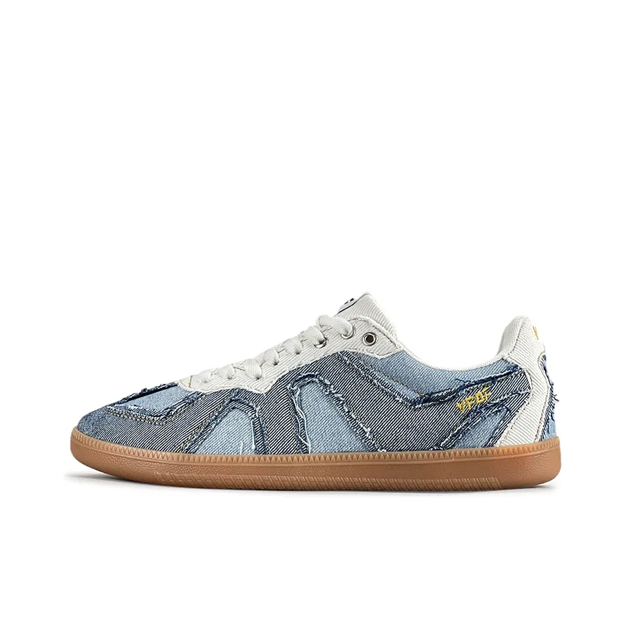 VFDF Деним Немецкие армейские кроссовки Дышащий и противоскользящий низкий топ для скейтбординга Унисекс Джинсовый синий