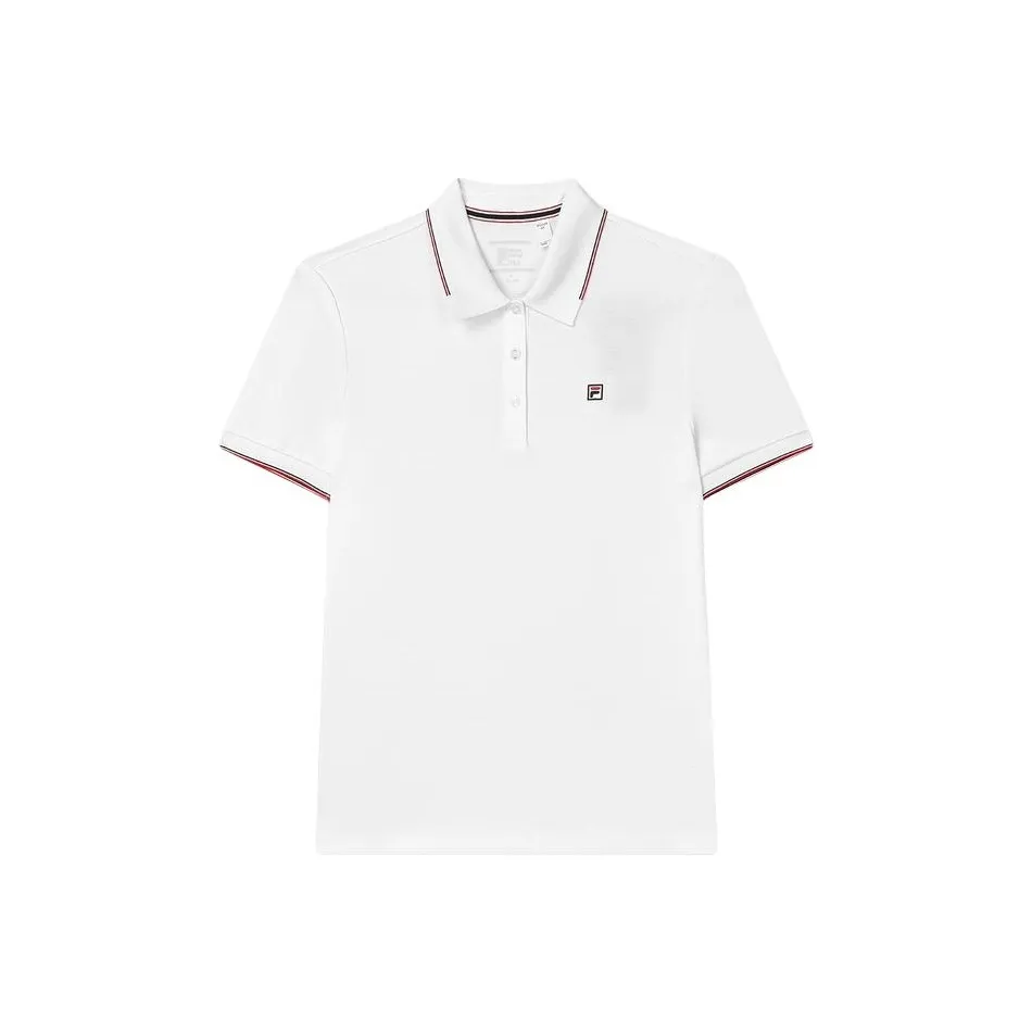 FILA Modern Heritage Поло Женское Стандартное Белое