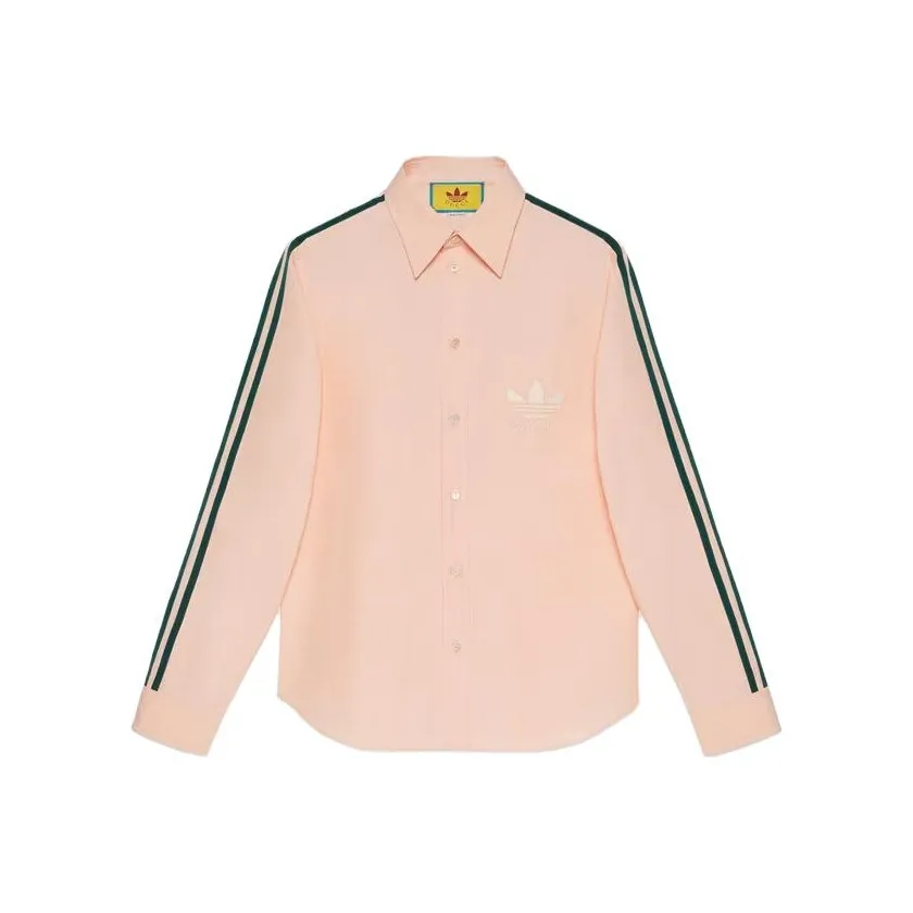 Adidas Originals X GUCCI Adidas X GUCCI Co branded Series Shirts Women's Pink