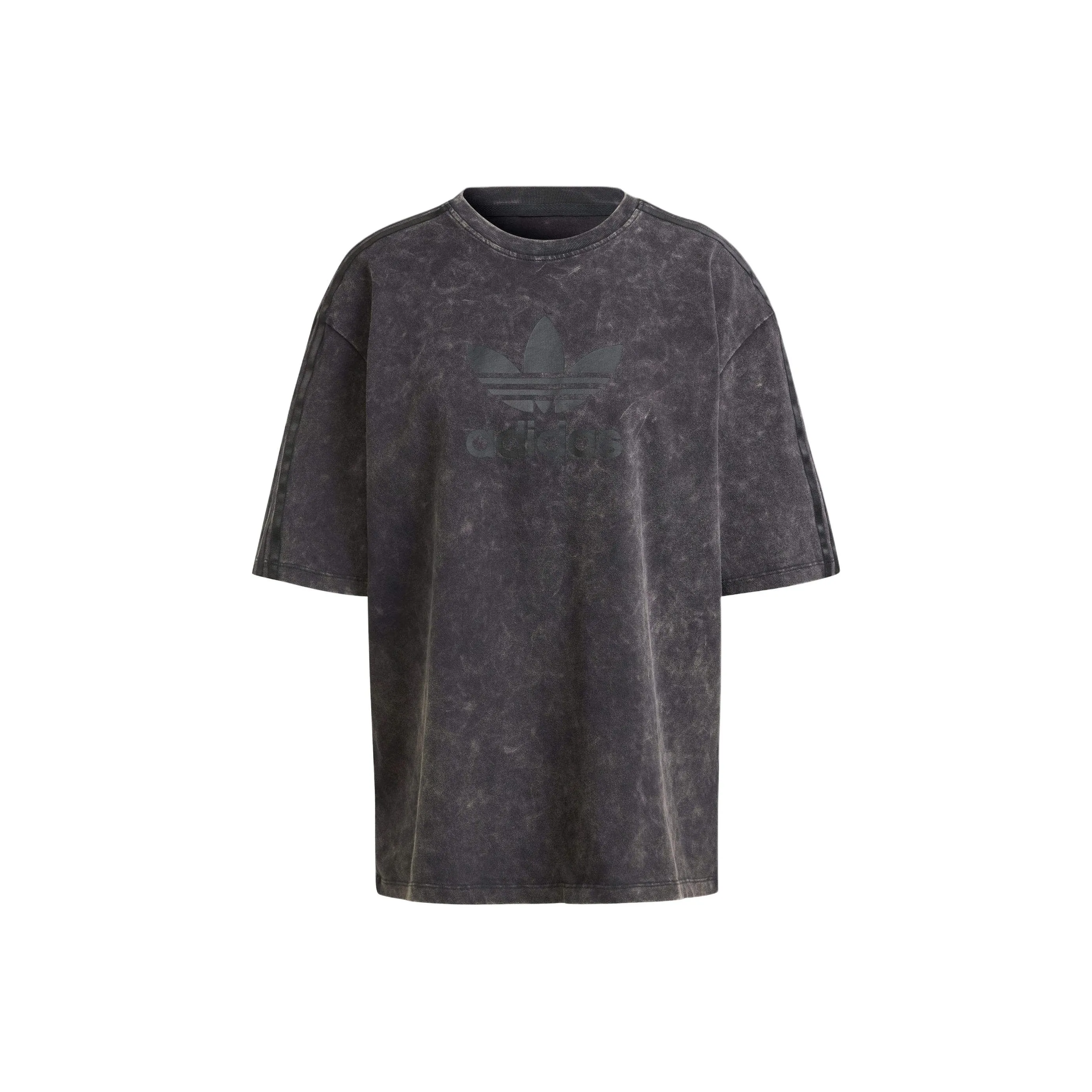 Adidas Originals Т-рубашка с рукавом-трубой женская черная