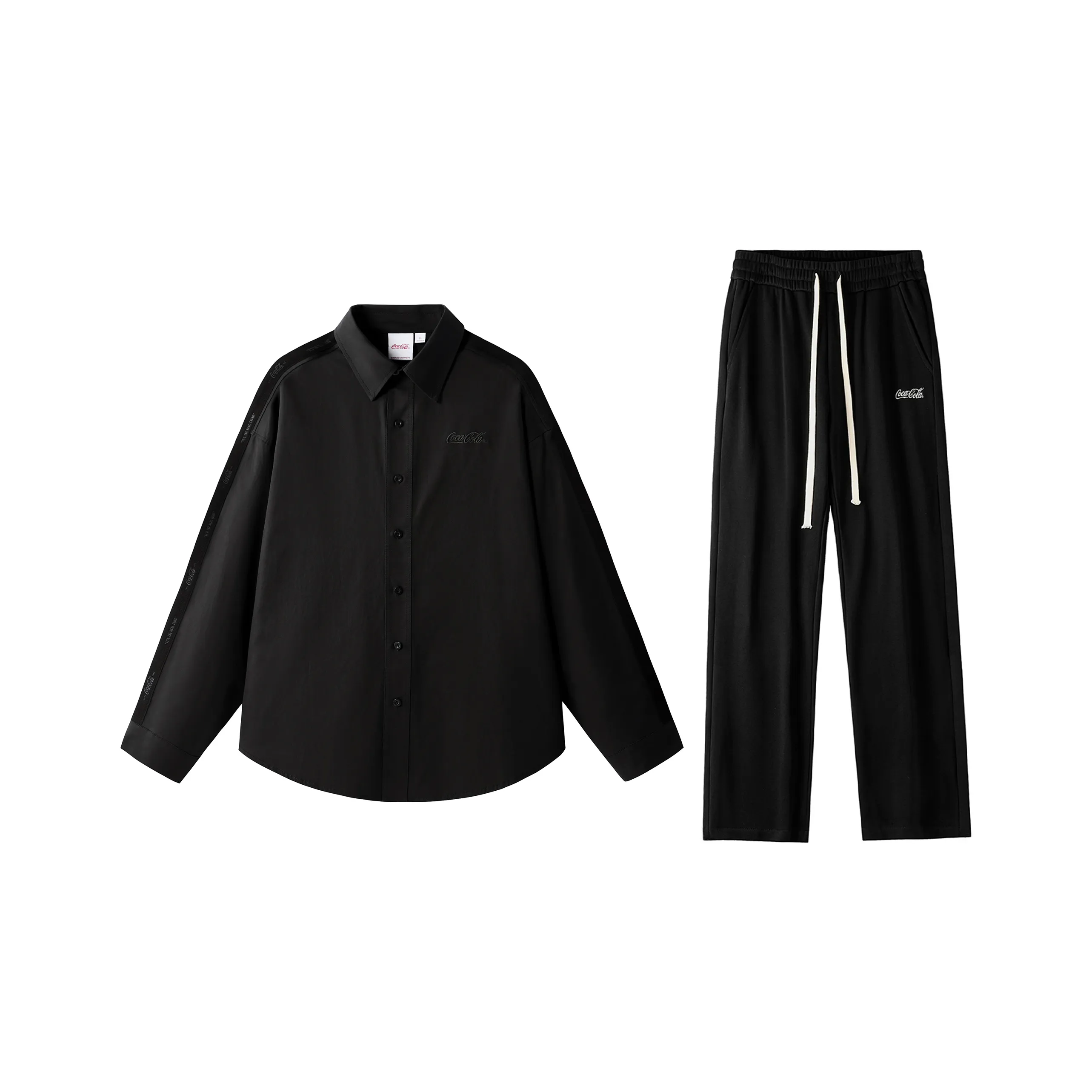 COCA COLA Комплект рубашек Унисекс Черный