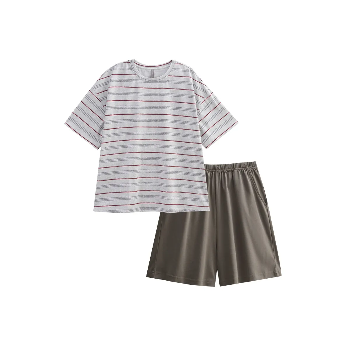 Same Language Пижамный комплект Мужской льняной коричневый