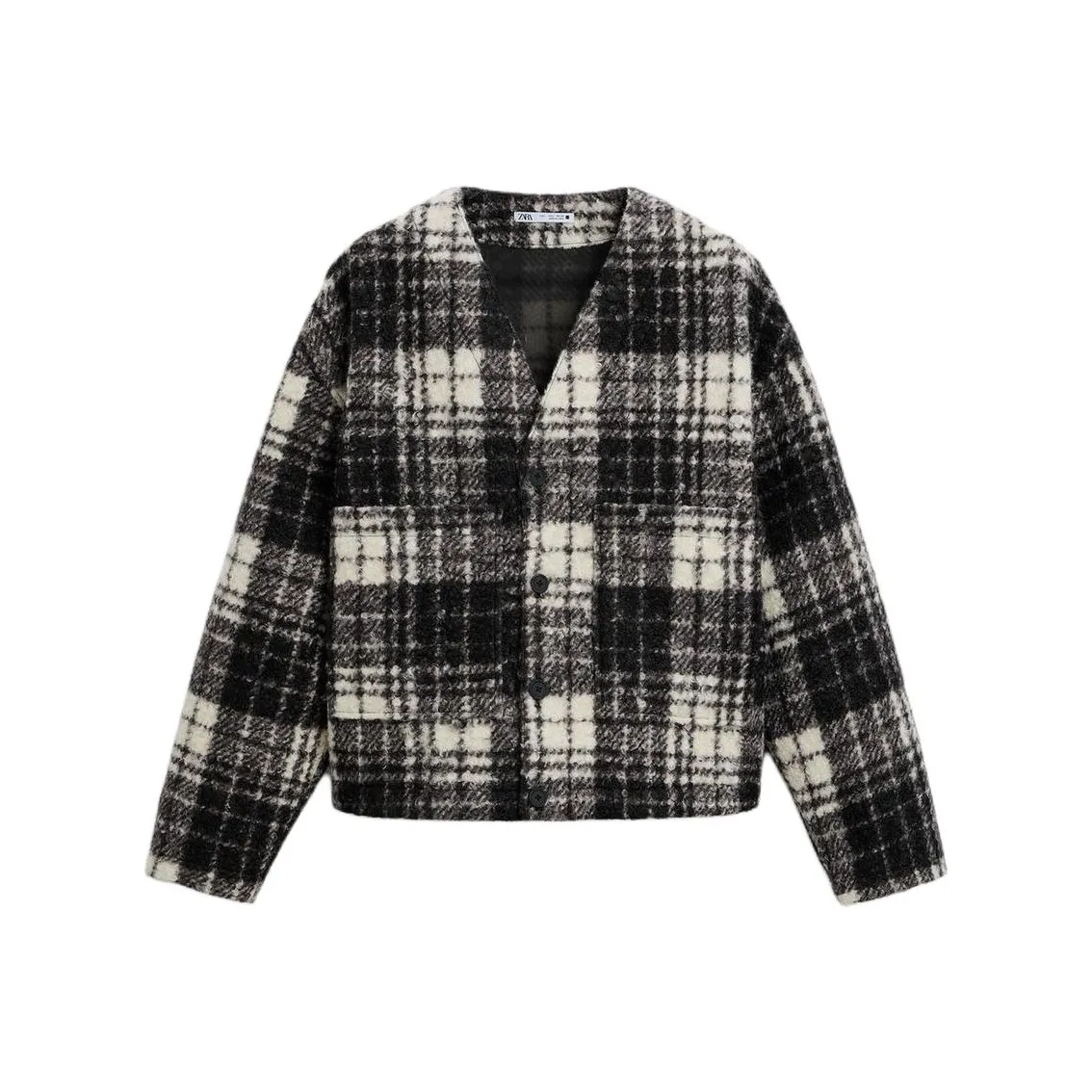 ZARA Jackets & Coats Men's White/Black
