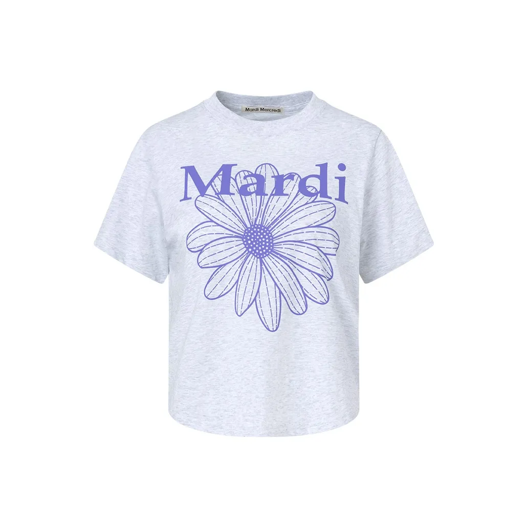 MARDI MERCREDI T-Shirt Women's Korean Style