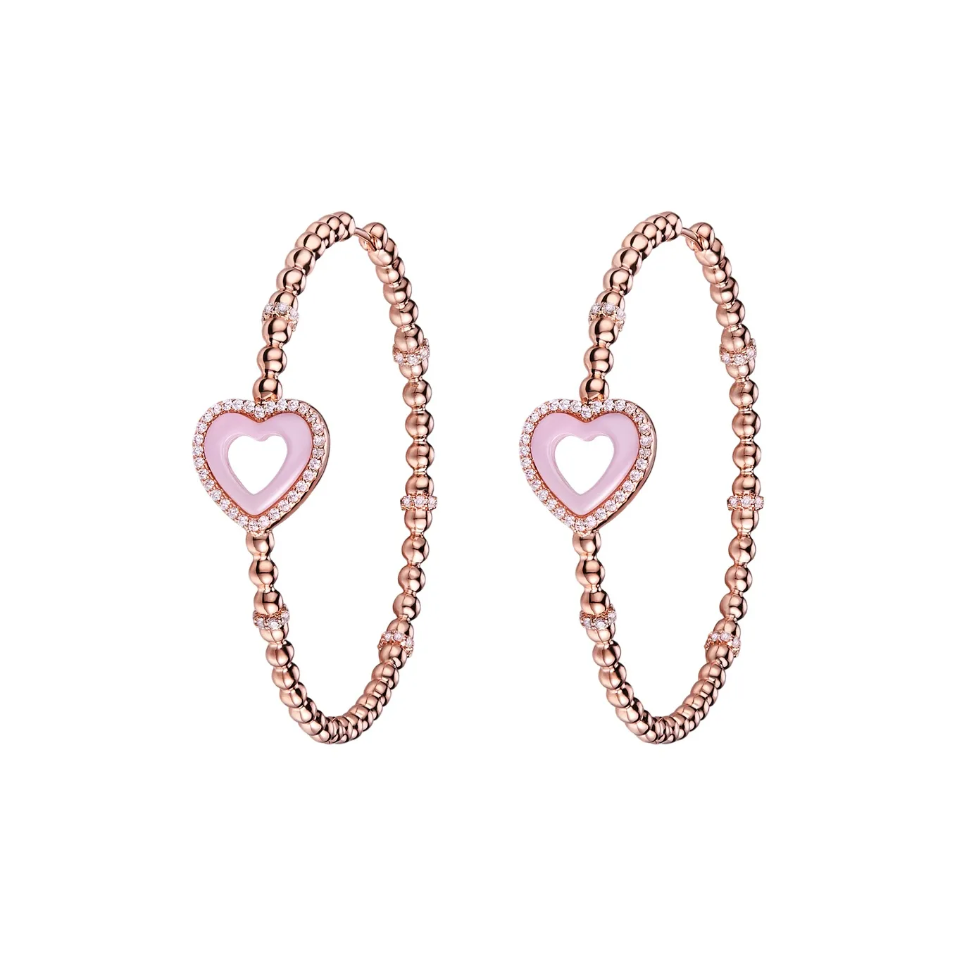 BLACK BY BLUE BRAVE 4B 18K Розовое золото с покрытием Серьги Женские