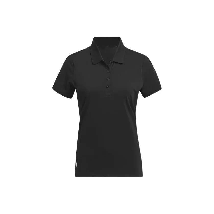 Adidas Ultimate365 Твердый Короткий Рукав Поло Поло Женские Черный